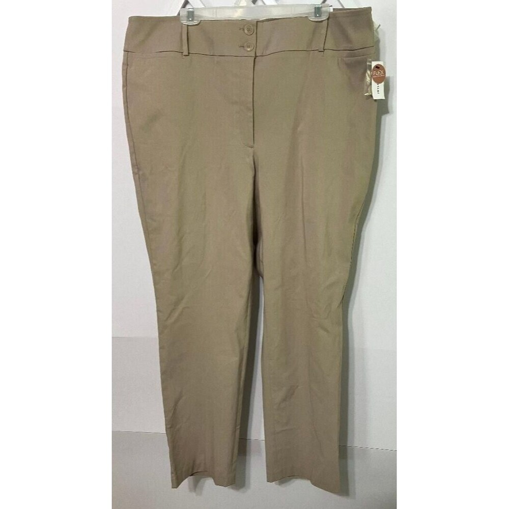 Lane Bryant Straight Leg Pants in Khaki